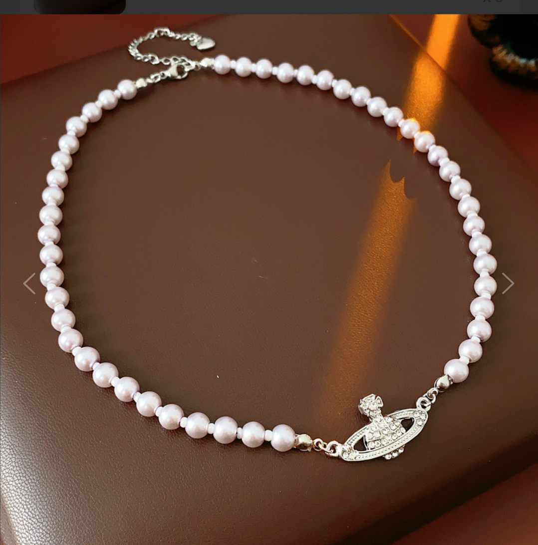 Vivienne Westwood Style Pearl Necklace